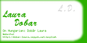 laura dobar business card